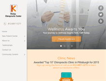 Tablet Screenshot of klumpchiropractic.com